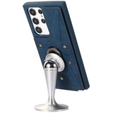 INORCO Za Samsung Galaxy S23 Ultra Rotary Kickstand usnjeno prevlečeno TPU ohišje, nosilec kartice, ovitek za telefon, (22035692) | Shoptok.si