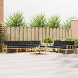  Set vanjskih sofa s jastukom 7 pcs Bijela i antracit | shoptok.hr