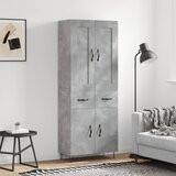  Visoka komoda siva betona 69,5x34x180 cm od konstruiranog drva | shoptok.hr