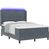 vidaXL Postelja s pomičnim ležiščem in vzmetnico & LED temno siva 160x200 cm žamet, (22049048) | Shoptok.si