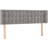  Posteljno vzglavje svetlo sivo 147x16x78/88 cm žamet, (20793775) | Shoptok.si