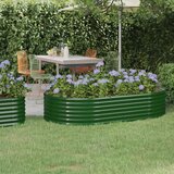 vidaXL Povi&scaron;ena vrtna gredica od čelika 175x100x36 cm zelena cijene