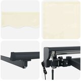  Retraktilna tenda krema 350 x 250 cm Poliester in aluminij | Shoptok.si