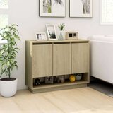 vidaXL komoda sonoma hrast 97x31x75 cm iverna plošča | Shoptok.si