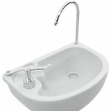  Kamperski WC set 2 pcs Siva i bijela Polietilen Visoke Gustoće | shoptok.hr