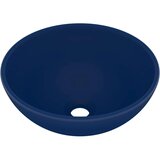  Luksuzni okrugli umivaonik mat tamnoplavi 32 5x14 cm keramički | shoptok.hr