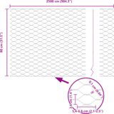 vidaXL Šesterokotna ograja Zelena 0.8x25 m Jeklo | Shoptok.si
