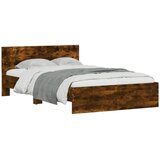  Okvir kreveta s uzglavljem boja hrasta 120x200 cm | shoptok.hr