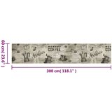  Kuhinjska preproga pralna kavna tematika siva 60x300 cm žamet | Shoptok.si