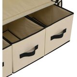  Garderobna omara krem 87x49x159 cm iz blaga, (20824515) | Shoptok.si