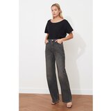 Trendyol Anthracite High Waist Wide Leg Jeans | Shoptok.si