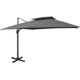 vidaXL konzolni suncobran s dvostrukim vrhom 300 x 300 cm antracit Cijene