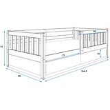  dječji krevet Smart s kliznom ladicom - 160*80 cm - bukva | shoptok.hr