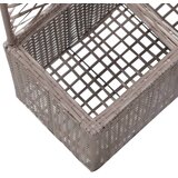  Sadilica s rešetkom i 2 posude 58x30x107 cm od poliratana smeđa | shoptok.hr