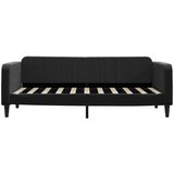  Dnevni krevet na razvlačenje s ladicama crni 90 x 190 cm baršun | shoptok.hr