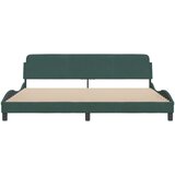 Okvir za krevet s uzglavljem tamnozeleni 200x200 cm baršunasti | shoptok.hr