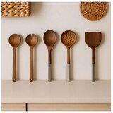 Hermia Servisni set, 5 komada, Braon Cene