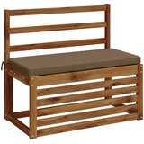  Jastučić za klupu SOEST 100% poliester Sivosmeđa 80 x 40 x 5 cm Slike