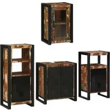 vidaXL Set namještaja za kupaonicu Zidne 4 pcs Čvrsto reciklirano drvo | shoptok.hr