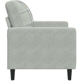 vidaXL Fotelj svetlo siv 60 cm žamet | Shoptok.si