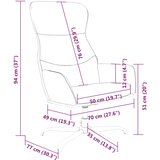  Stolica za opuštanje od tkanine tamnosiva | shoptok.hr