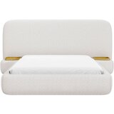 MID.YOU OBLAZINJENA POSTELJA 140 cm x 200 cm , tekstil, leseni material bela | Shoptok.si