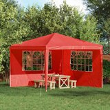  Zid šatora za zabavu 2 pcs 300 x 195 cm Crvena PE i čelik | shoptok.hr