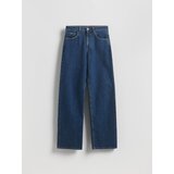 Reserved Wide leg traperice - mornarsko plava | shoptok.hr