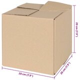  Preklopna kutija 50 pcs Prirodna 20 x 20 x 20 cm Karton | shoptok.hr