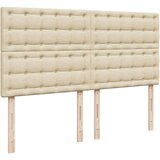  Krevet s oprugama i madracem krem 180x200 cm od tkanine | shoptok.hr