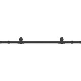 Pribor za klizna vrata 152,5 cm čelični crni | Eponuda.com