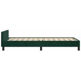  Okvir za krevet bez madraca tamnozeleni 100x200 cm baršunasti | shoptok.hr