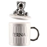  Moka šolja sa poklopcem keramička meda bela 350ml ( 705241 ) Cene
