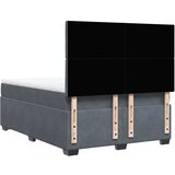  Krevet s oprugama i madracem tamnosivi 140x200 cm baršunasti | shoptok.hr