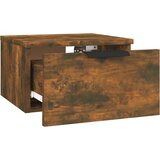 vidaXL Stenska nočna omarica dimljeni hrast 34x30x20 cm | Shoptok.si