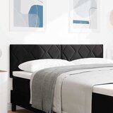  Uzglavlje Crna 144 cm Baršun | shoptok.hr
