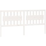 Maison Chic posteljno vzglavje - vzglavna omarica - nočna omarica belo 185,5x4x100 cm trdna borovina, (21706215) Cene