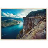  Slika - Rock City (1 Part) Vertical 60x40 U prirodnom drvenom okviru | shoptok.hr