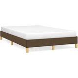 Maison Chic Posteljni Okvir - Dvoposteljna postelja brez vzmetnice temno rjava 120x190 cm blago, (22082228) Cene