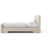 Micadoni Bež oblazinjena zakonska postelja z letvenim dnom 180x200 cm Eda – | Shoptok.si