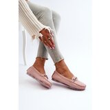 S. BARSKI Women's Leather Moccasins with Pink Ornament S.Barski LR339 | shoptok.hr