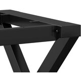 vidaXL Noge za blagovaonski stol X-oblika 160x80x73cm lijevano željezo | shoptok.hr