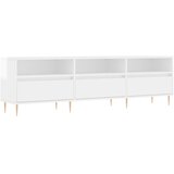 Maison Chic TV omarica - TV stojalo - Televizijska omarica visok sijaj bela 150x30x44,5 cm inženirski les, (21699341) Cene