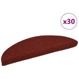  Prostirke za stepenice, samoljepljive, 30 kom, 56x17x3 cm, bordo crvene, poluokrugle | shoptok.hr
