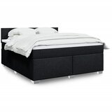  Krevet s oprugama i madracem crni 180x200 cm od tkanine | shoptok.hr