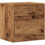  Noćni ormarić boja staro drvo 40x30x40 cm od konstruiranog drva | shoptok.hr
