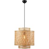 Markslöjd viseča svetilka v naravni barvi z bambusovim senčnikom ø 50 cm strati | Shoptok.si