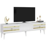 Hanah home tv polica pelin white gold