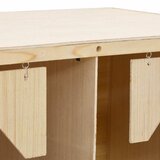  Gnijezdo za nesilice s 4 odjeljka 106x40x45 cm masivna borovina | shoptok.hr
