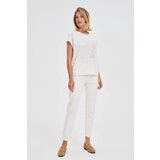 Marisse Cotton Blouse With Print, White | ePonuda.com